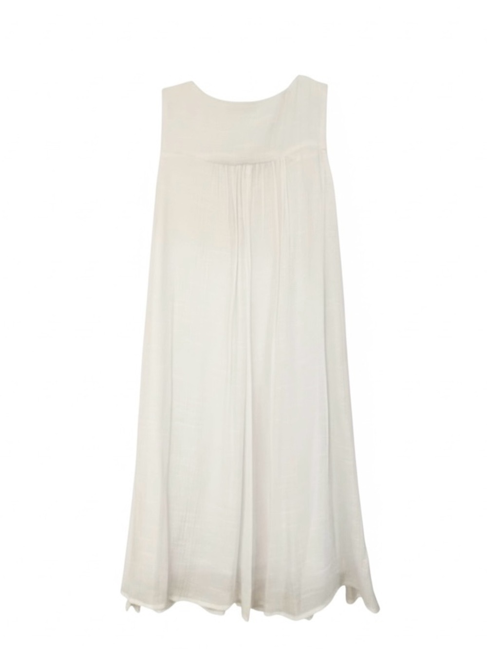 Luxology Embroidered Gauze Trapeze Bohemian Sleeveless Shift Dress Size 6 - Picture 3 of 9